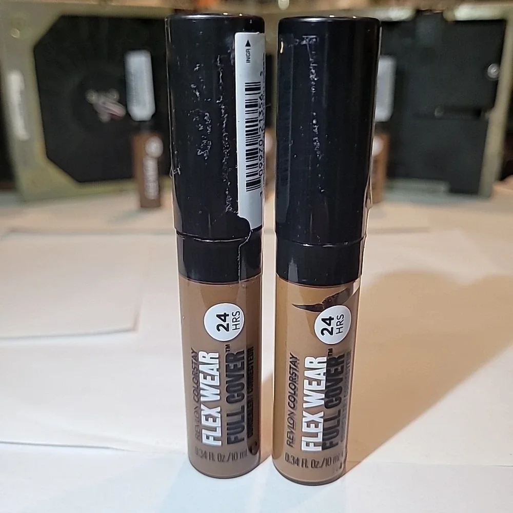 2 x Revlon ColorStay Flex Wear‎ Full Cover Concealer 078 TRUFFLE + 075 HAZELNUT